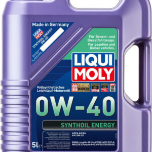 0W40 Motorolie Synthoil Energy i 5l dunk Motorolie fra Liqui Moly