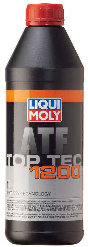 Top Tec ATF 1200 Liqui moly gearolie i 1 liters flaske Gearolie fra Liqui Moly