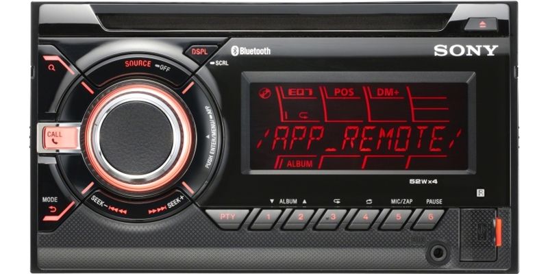 SONY Autoradio WXGT90BT 2 DIN med Bluetooth Bilstereo > CD / Radio