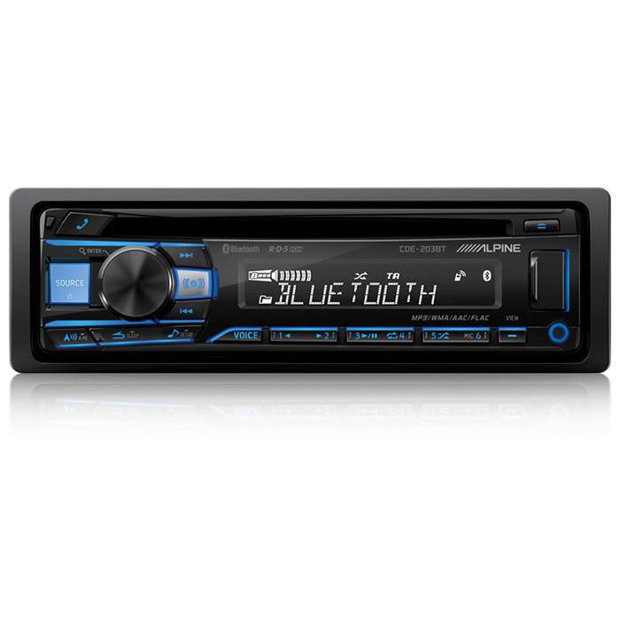 Alpine CDE-203BT CD/Turner 2 line out Bluetooth Bilstereo > CD / Radio > Alpine