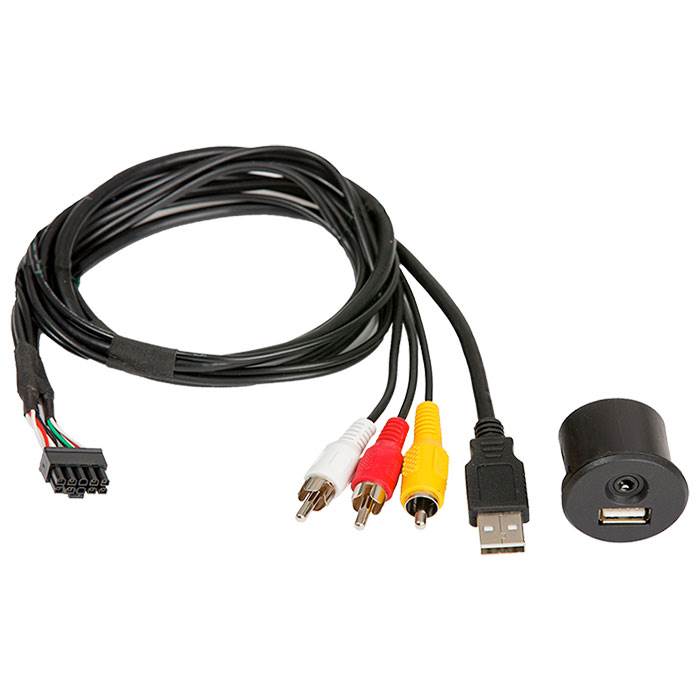 Alpine KCU1A USB/AUX stik med kabel Bilstereo > Monteringsdele > Kabler