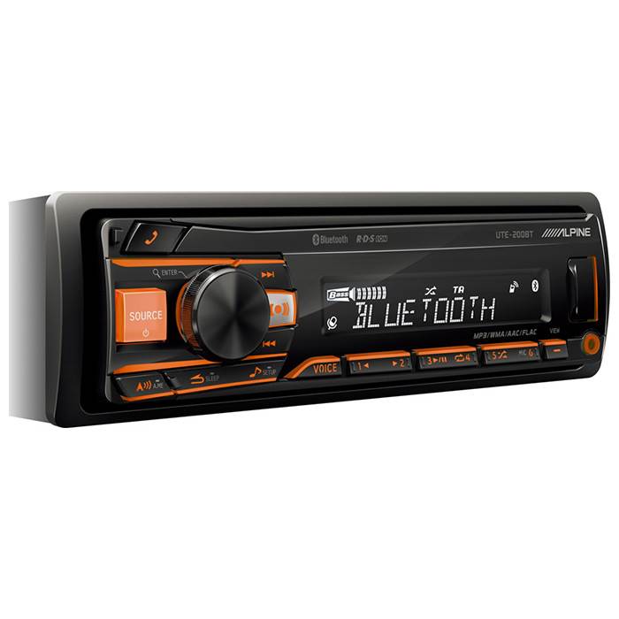 Alpine UTE200BT Turner/Ipod Bluetooth 2 line out Bilstereo > CD / Radio