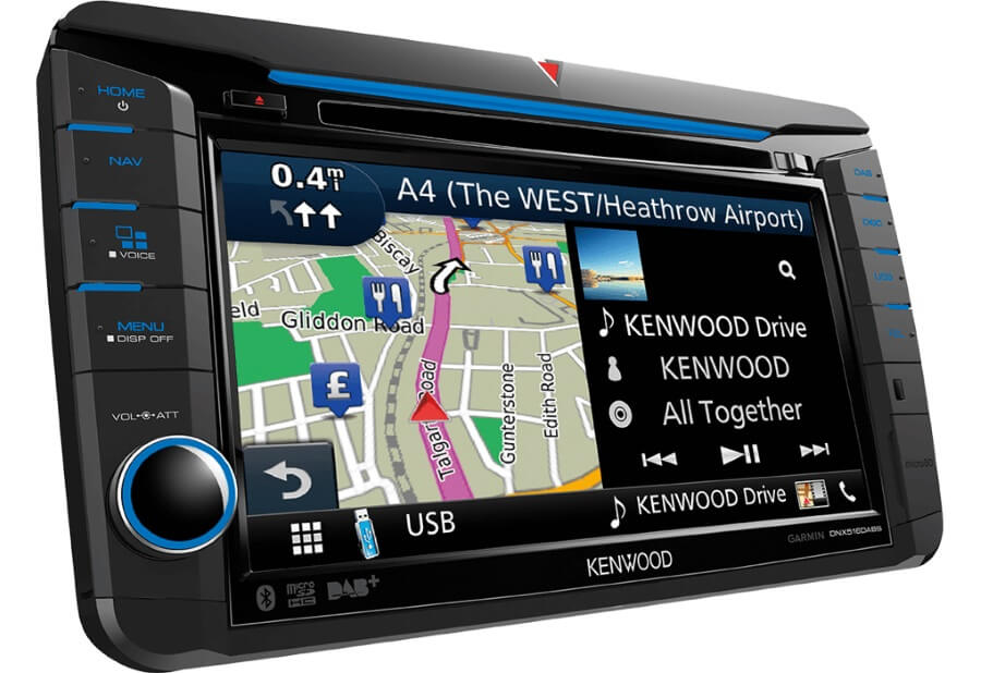 Kenwood KDNX518VDABS Navigation til VW