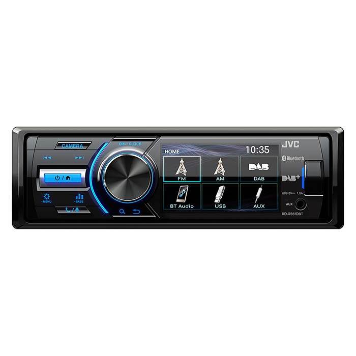 JVC autoradio KDX561DBT 1-DIN multimedia FM DAB+ 3" farveskærm Bilstereo