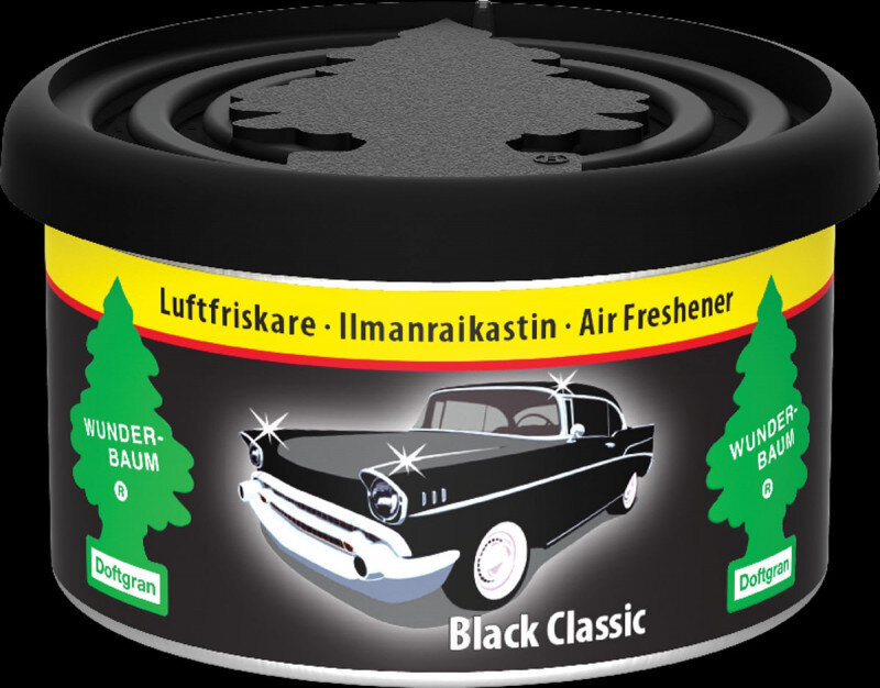 Black Classic duftdåse / Fiber Can fra Wunderbaum Wunder-Baum dufte